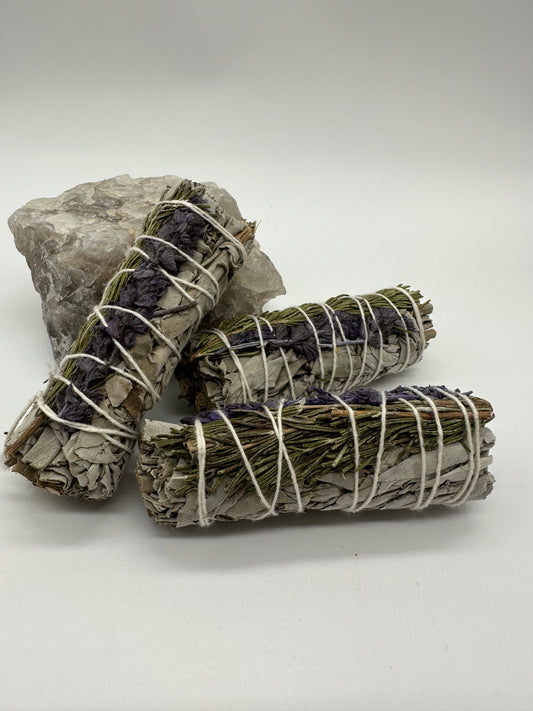 White Sage, Rosemary & Lavender Smudge Stick