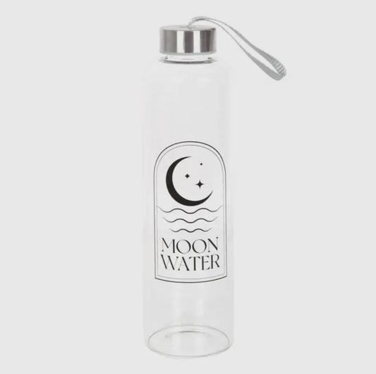 Moon Water Reusable Glass Water Bottle