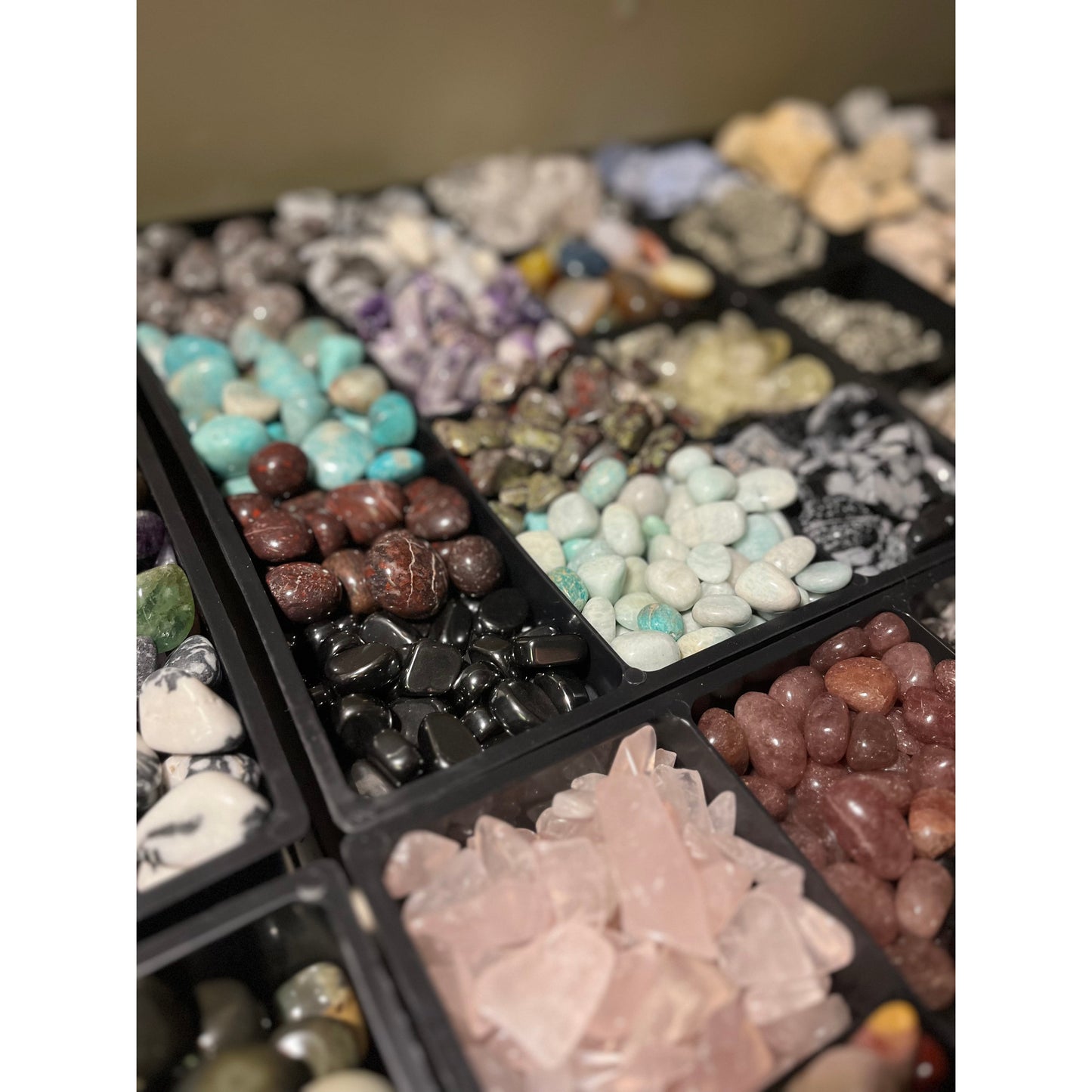 Mixed Raw & Tumbled Rock Mining Bucket-Lady Of The Moss