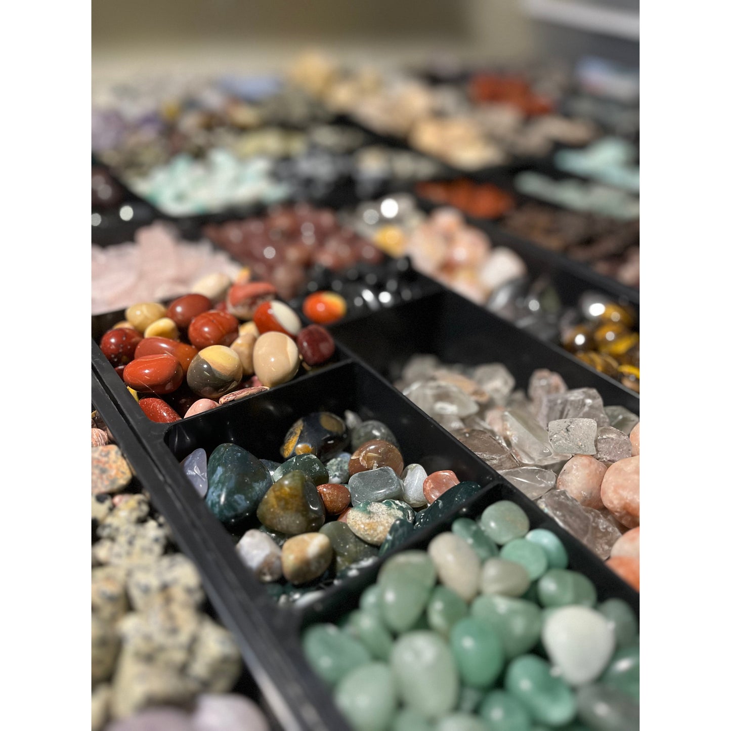 Mixed Raw & Tumbled Rock Mining Bucket-Lady Of The Moss