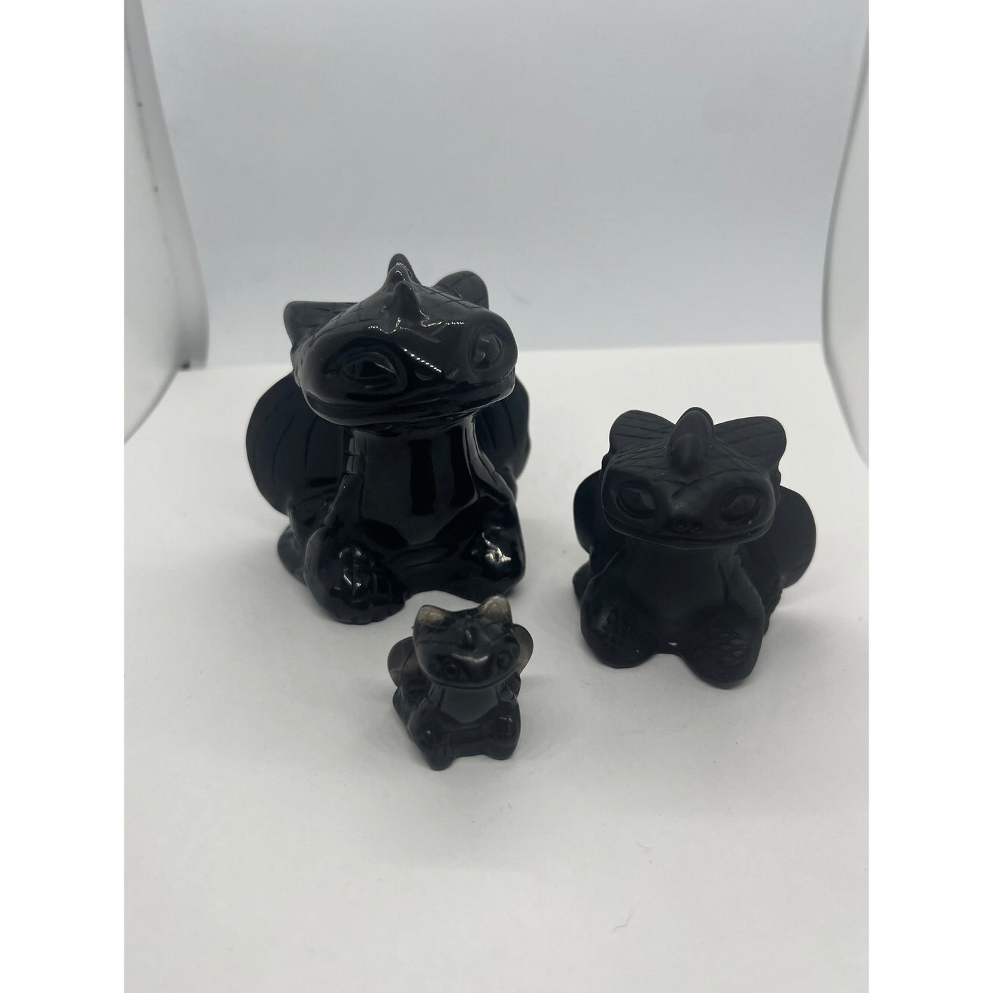 Black Obsidian Toothless Dragon-Lady Of The Moss