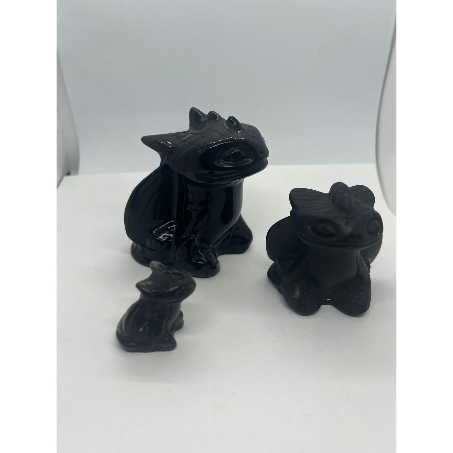 Black Obsidian Toothless Dragon-Lady Of The Moss