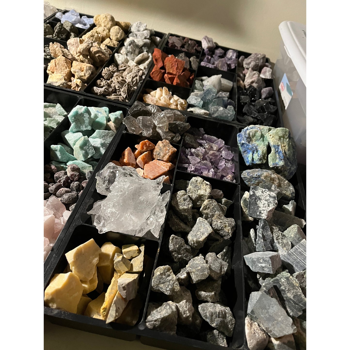 Mixed Raw & Tumbled Rock Mining Bucket-Lady Of The Moss