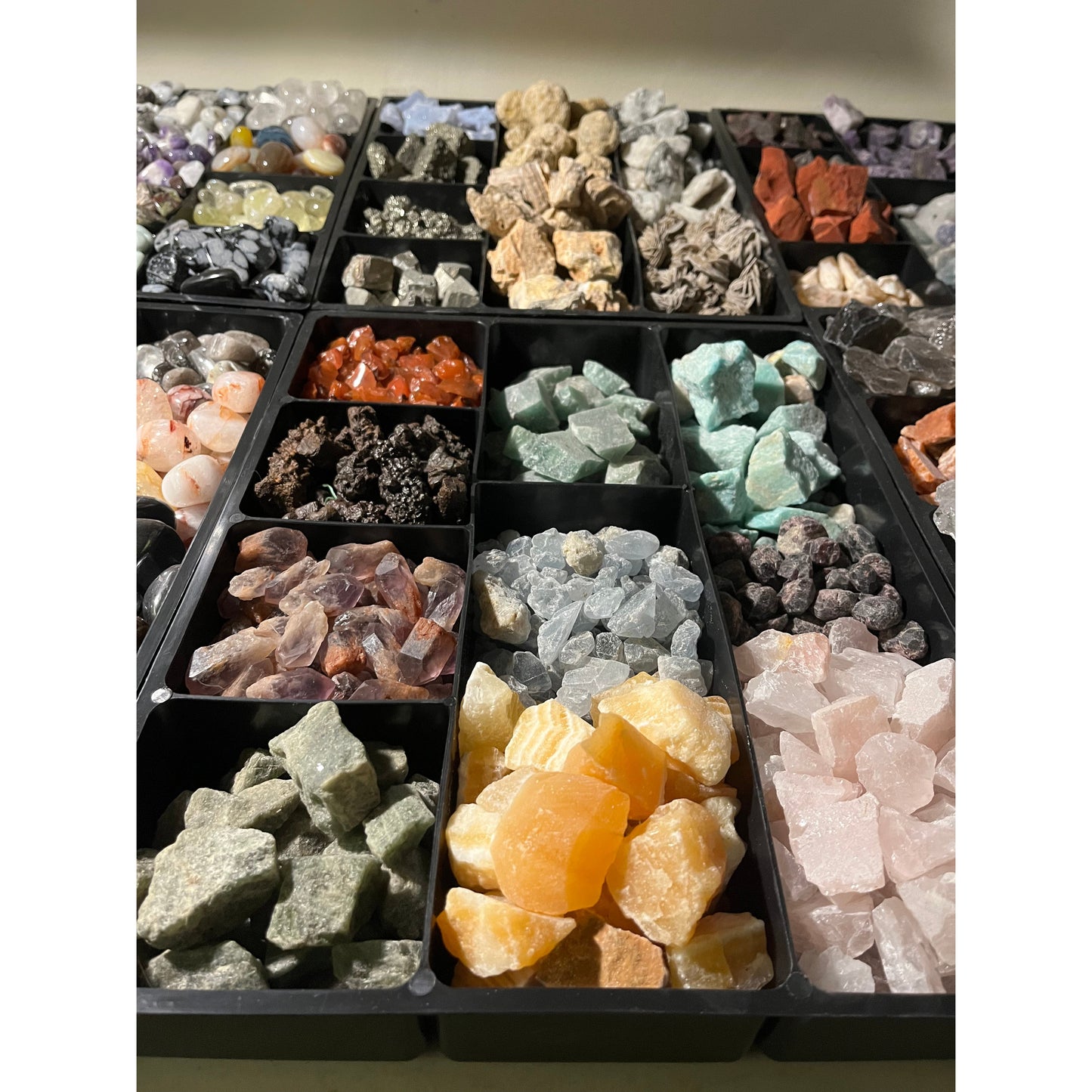 Mixed Raw & Tumbled Rock Mining Bucket-Lady Of The Moss