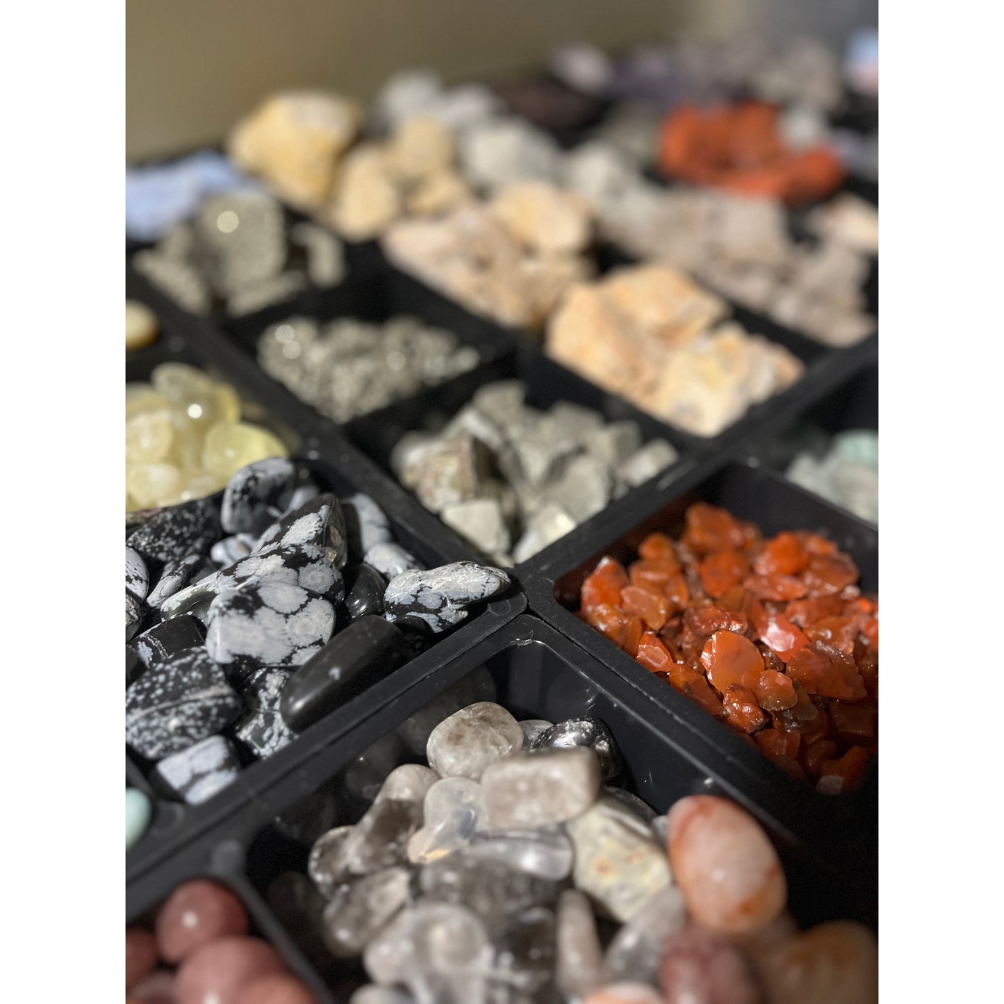 Mixed Raw & Tumbled Rock Mining Bucket-Lady Of The Moss