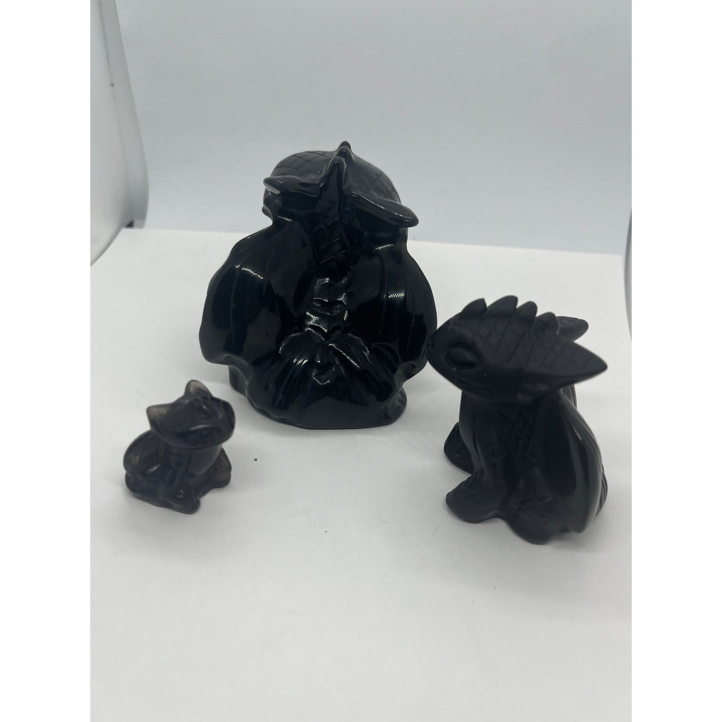 Black Obsidian Toothless Dragon-Lady Of The Moss