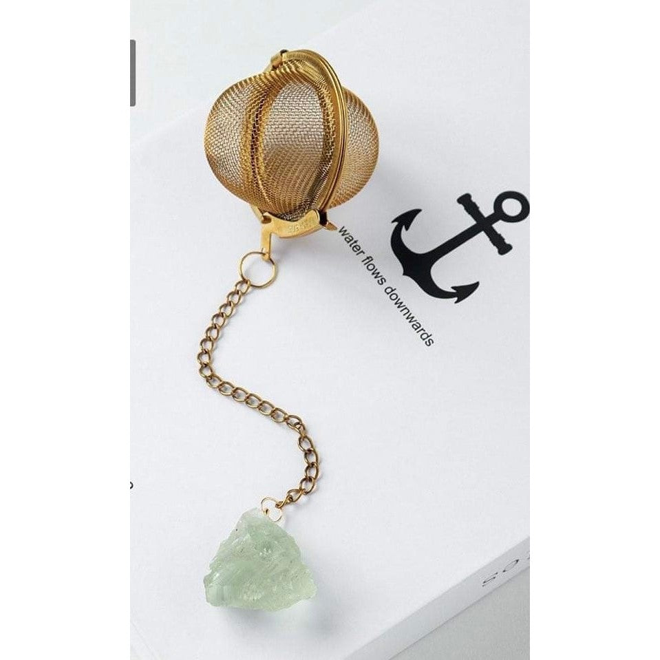 Tea-Herb Infusers with Raw Crystals-Lady Of The Moss
