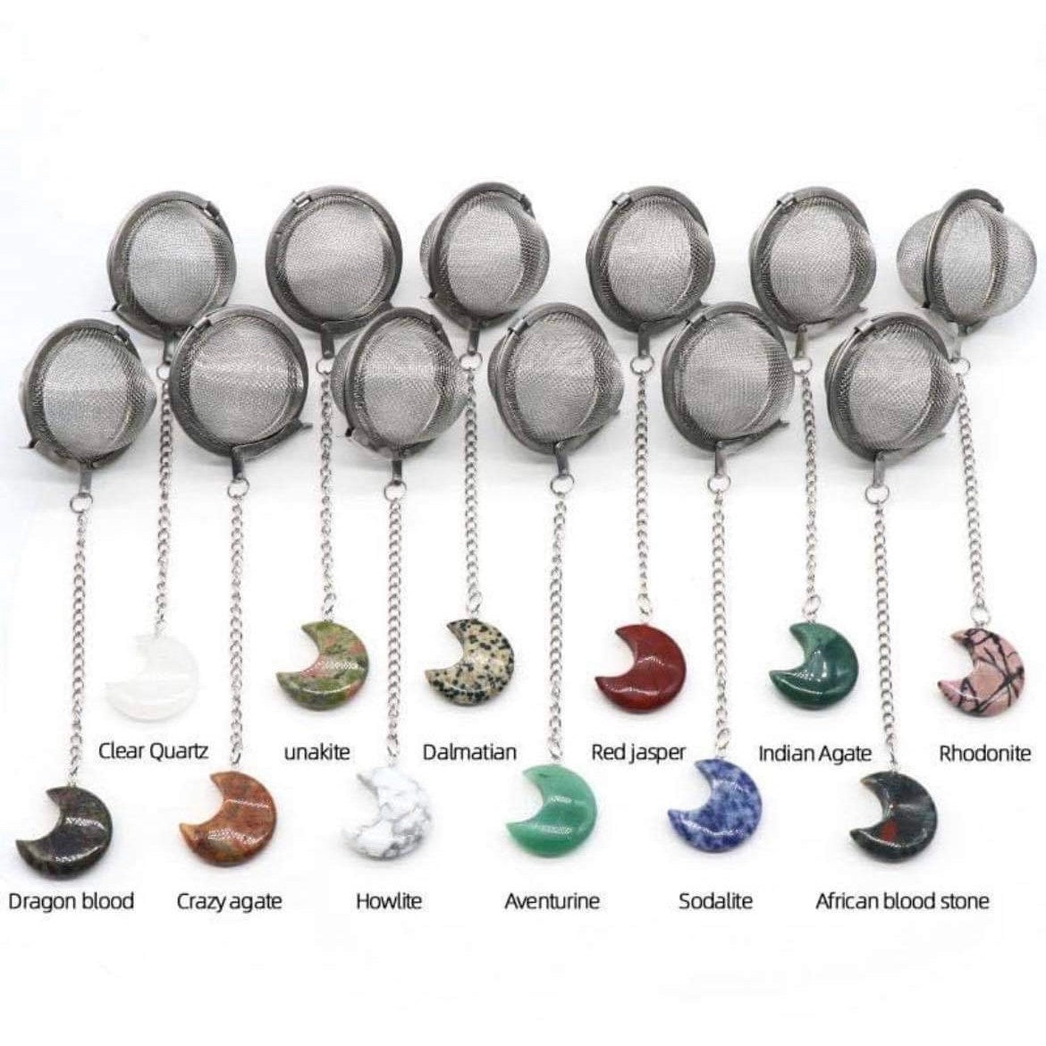 Tea-Herb Infusers with Moon Crystals-Lady Of The Moss