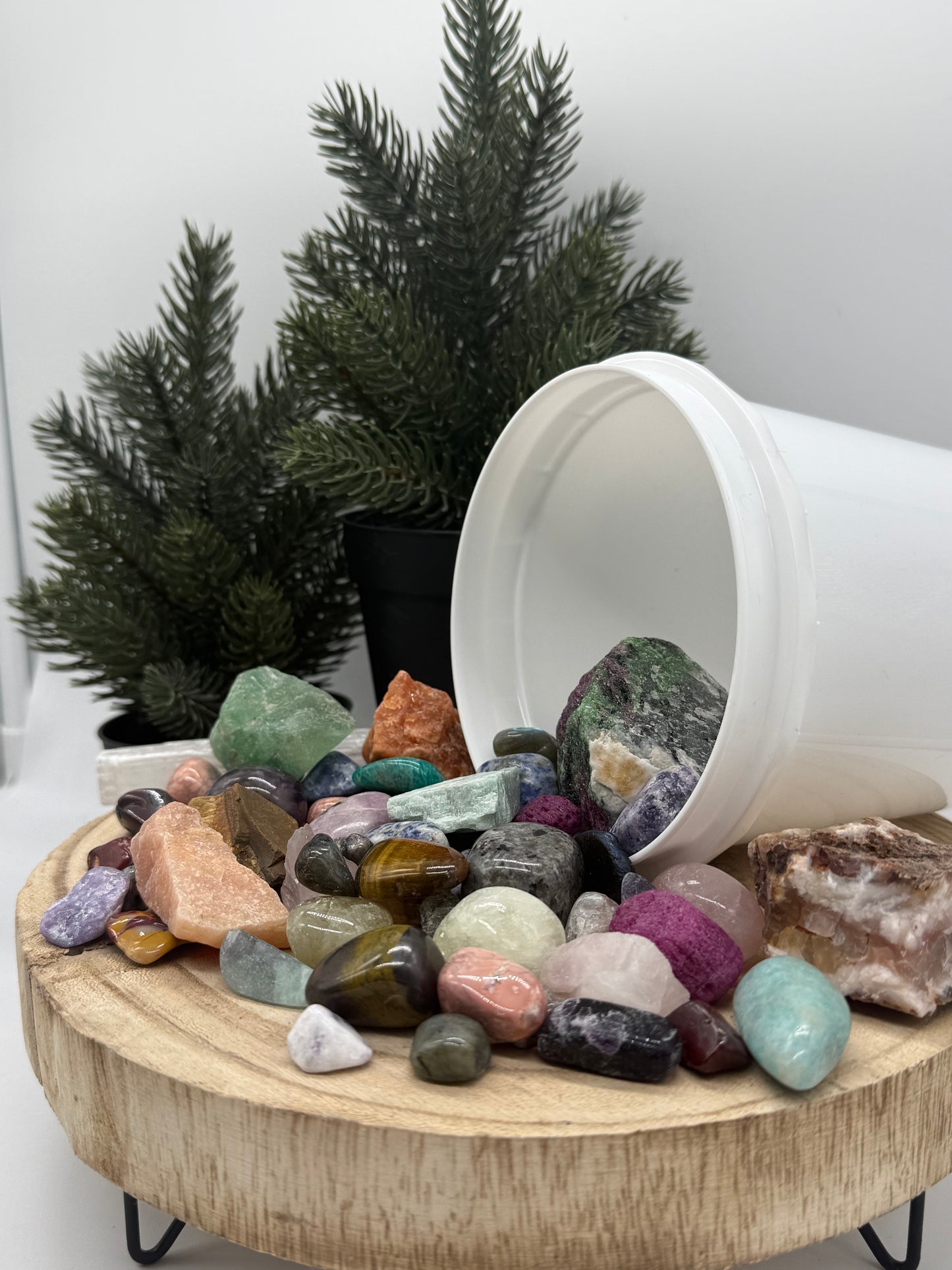 Kids Crystal Mining Kit - Gem Dig Bucket for Kids - Rock Discovery Kit - Sensory Play Gift - Lady of the Moss