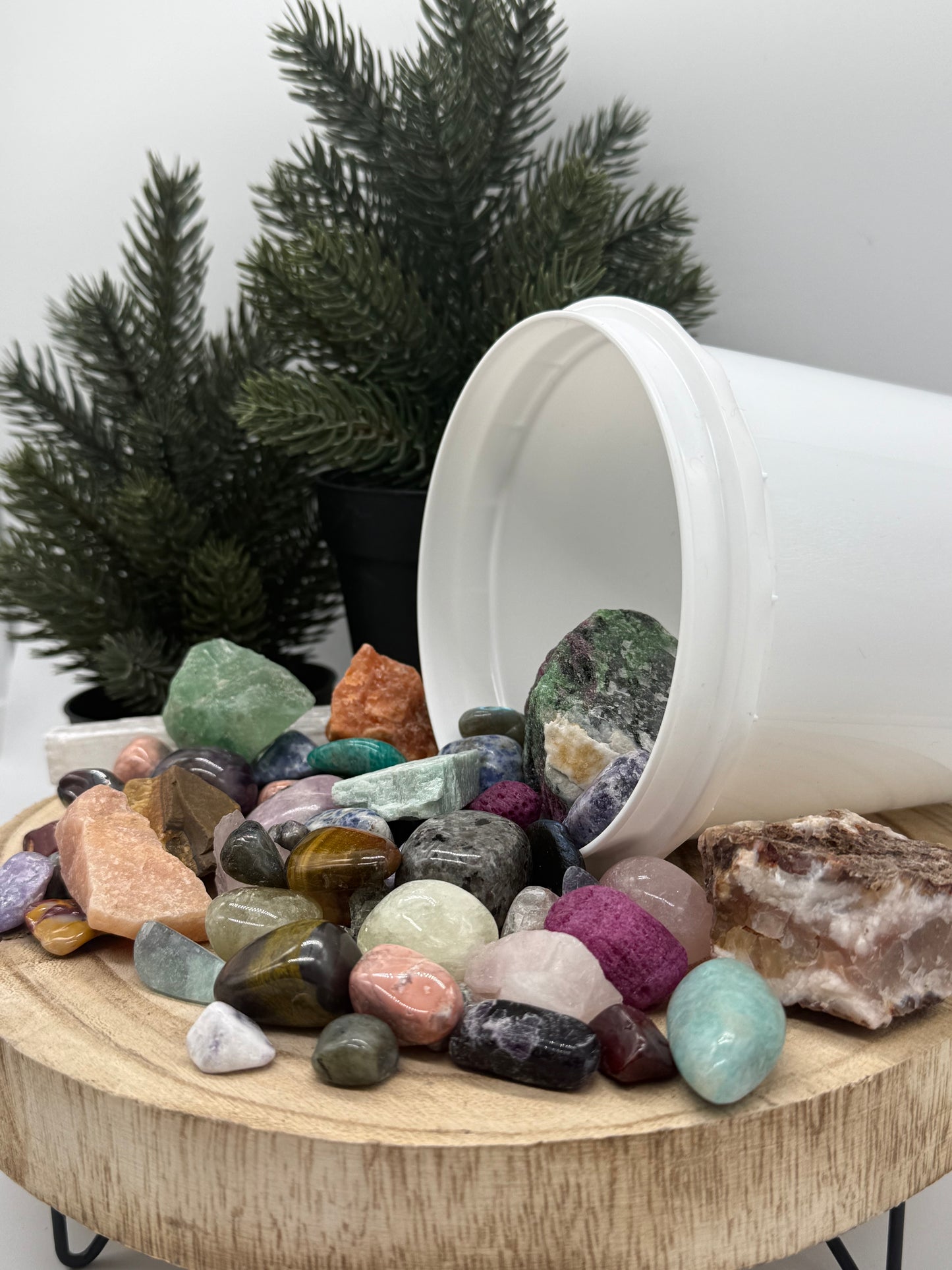 Kids Crystal Mining Kit - Gem Dig Bucket for Kids - Rock Discovery Kit - Sensory Play Gift - Lady of the Moss