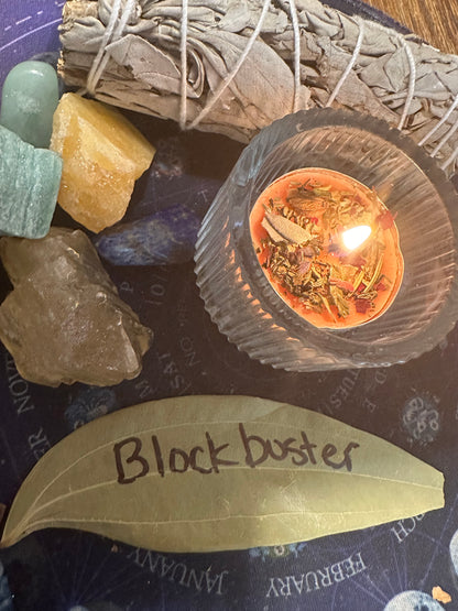 Blockbuster Candle Ritual – Energetic Clearing Intention Service