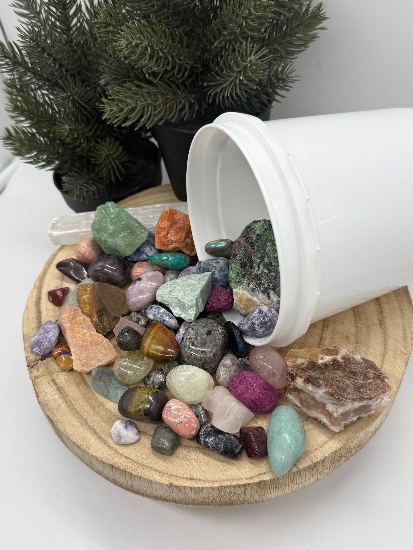Kids Crystal Mining Kit - Gem Dig Bucket for Kids - Rock Discovery Kit - Sensory Play Gift - Lady of the Moss