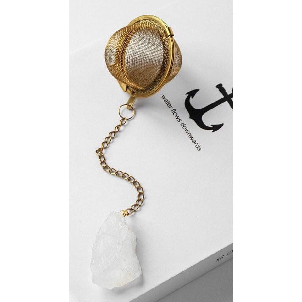 Tea-Herb Infusers with Raw Crystals-Lady Of The Moss