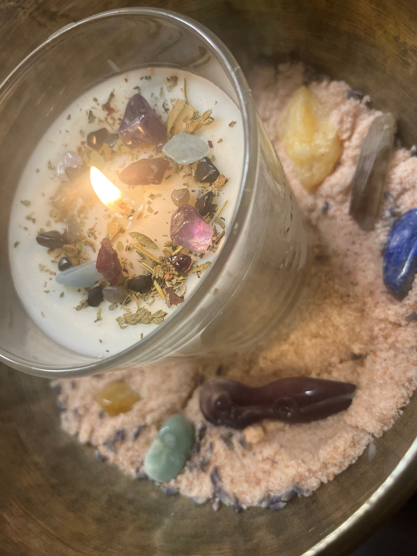 Crystal-Charged Protection Candle Ritual