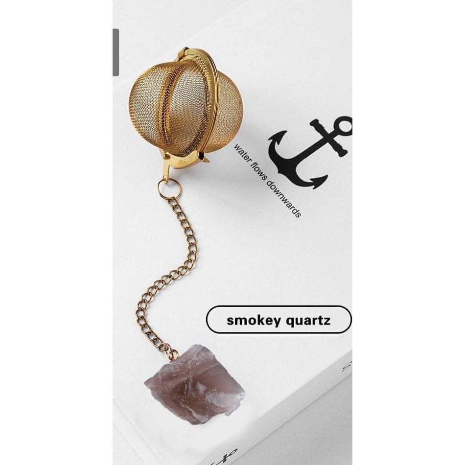 Tea-Herb Infusers with Raw Crystals-Lady Of The Moss