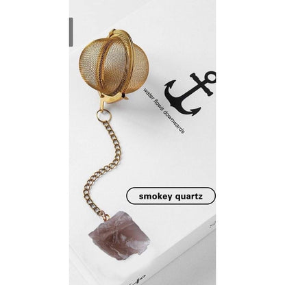 Tea-Herb Infusers with Raw Crystals-Lady Of The Moss