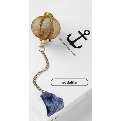 Tea-Herb Infusers with Raw Crystals-Lady Of The Moss