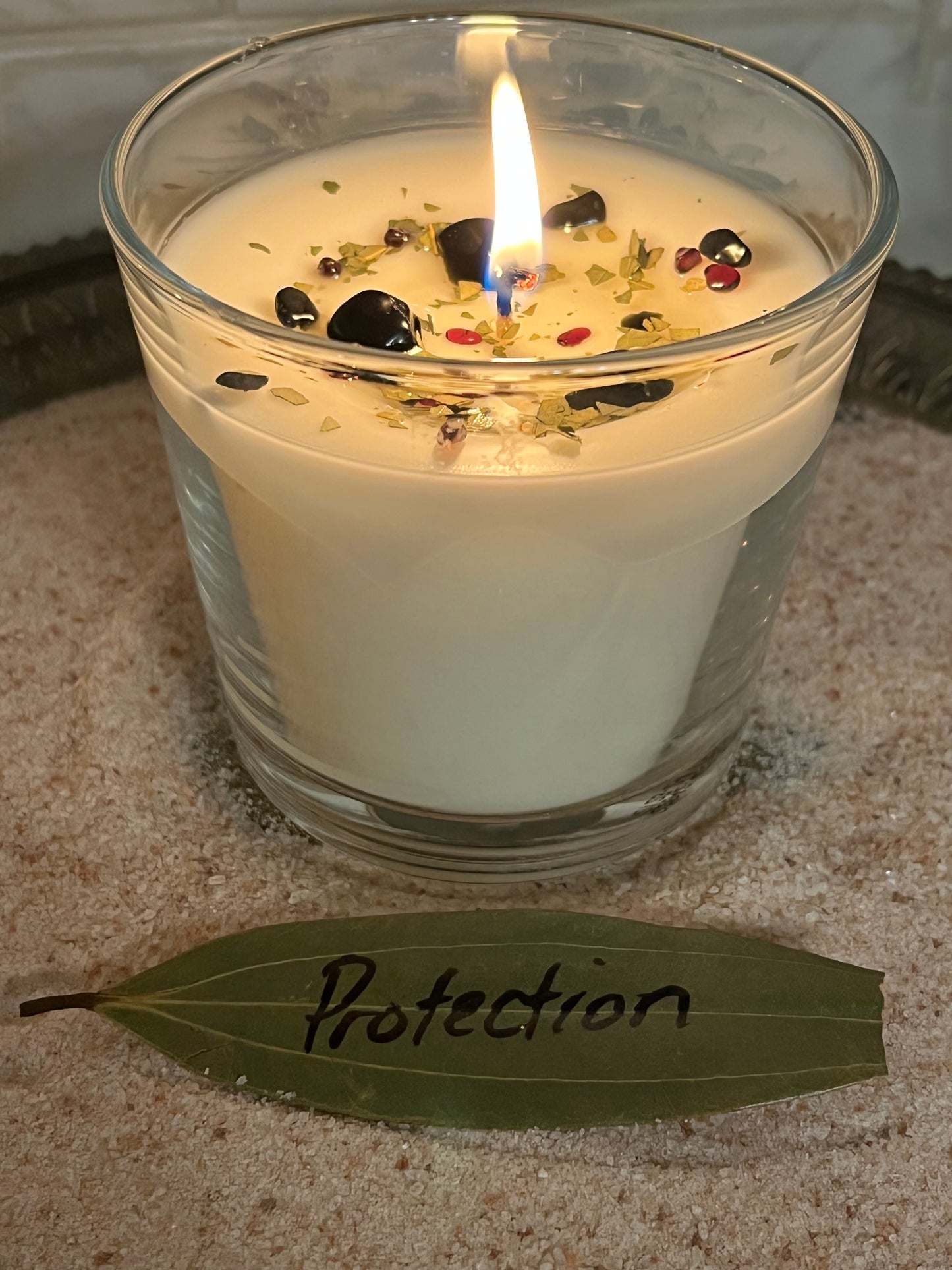 Crystal-Charged Protection Candle Ritual