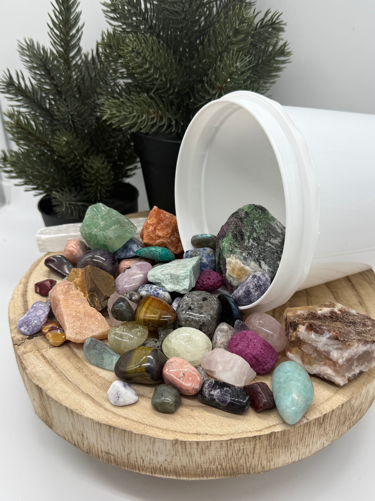 Kids Crystal Mining Kit - Gem Dig Bucket for Kids - Rock Discovery Kit - Sensory Play Gift - Lady of the Moss