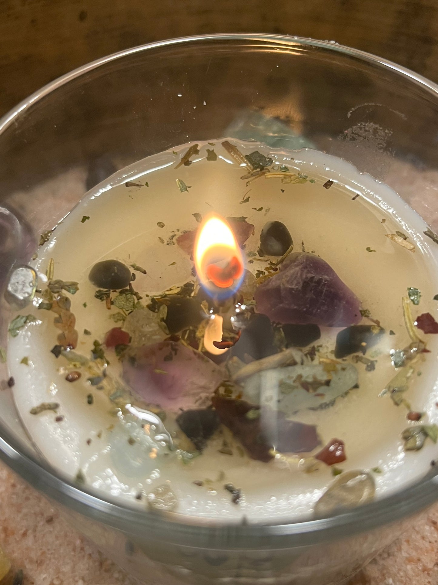 Crystal-Charged Protection Candle Ritual