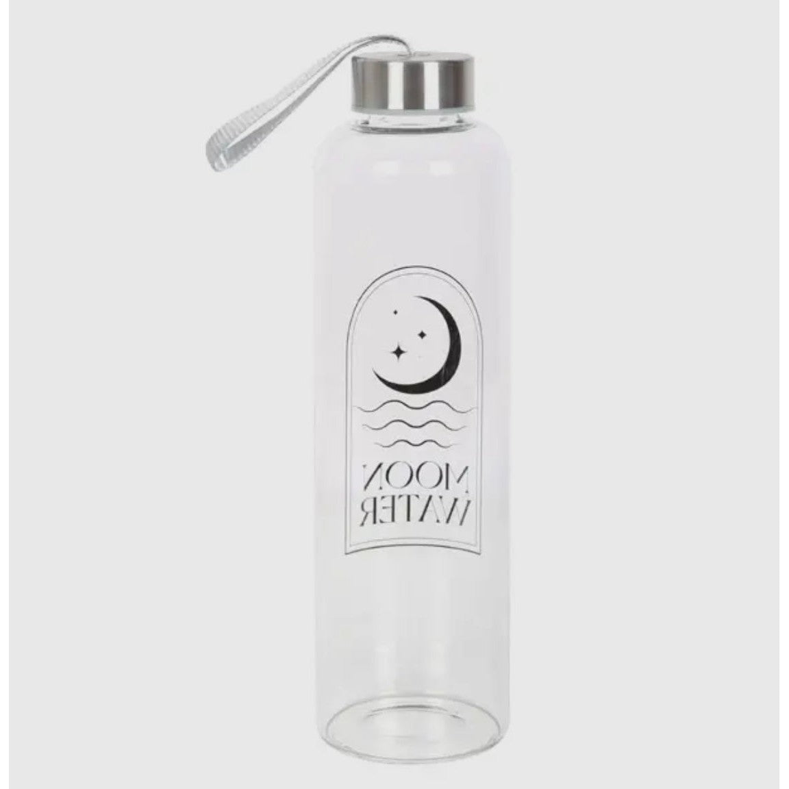 Moon Water Reusable Glass Water Bottle-Lady Of The Moss