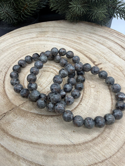 Yooperlite Bracelet | Natural Yooperlite Gemstone Bracelet | Genuine Stretch Crystal Bracelet | UV Reactive Stone Jewelry