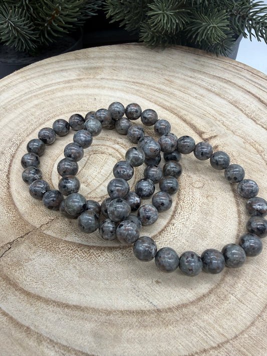 Yooperlite Bracelet | Natural Yooperlite Gemstone Bracelet | Genuine Stretch Crystal Bracelet | UV Reactive Stone Jewelry