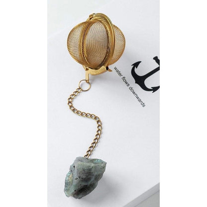 Tea-Herb Infusers with Raw Crystals-Lady Of The Moss