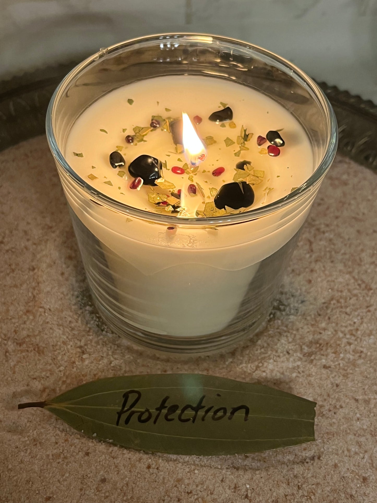 Crystal-Charged Protection Candle Ritual
