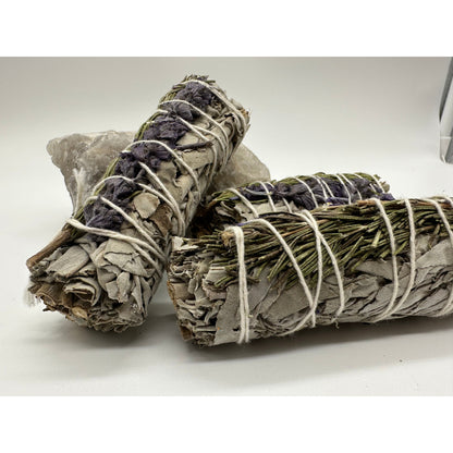 White Sage, Rosemary & Lavender Smudge Stick-Lady Of The Moss