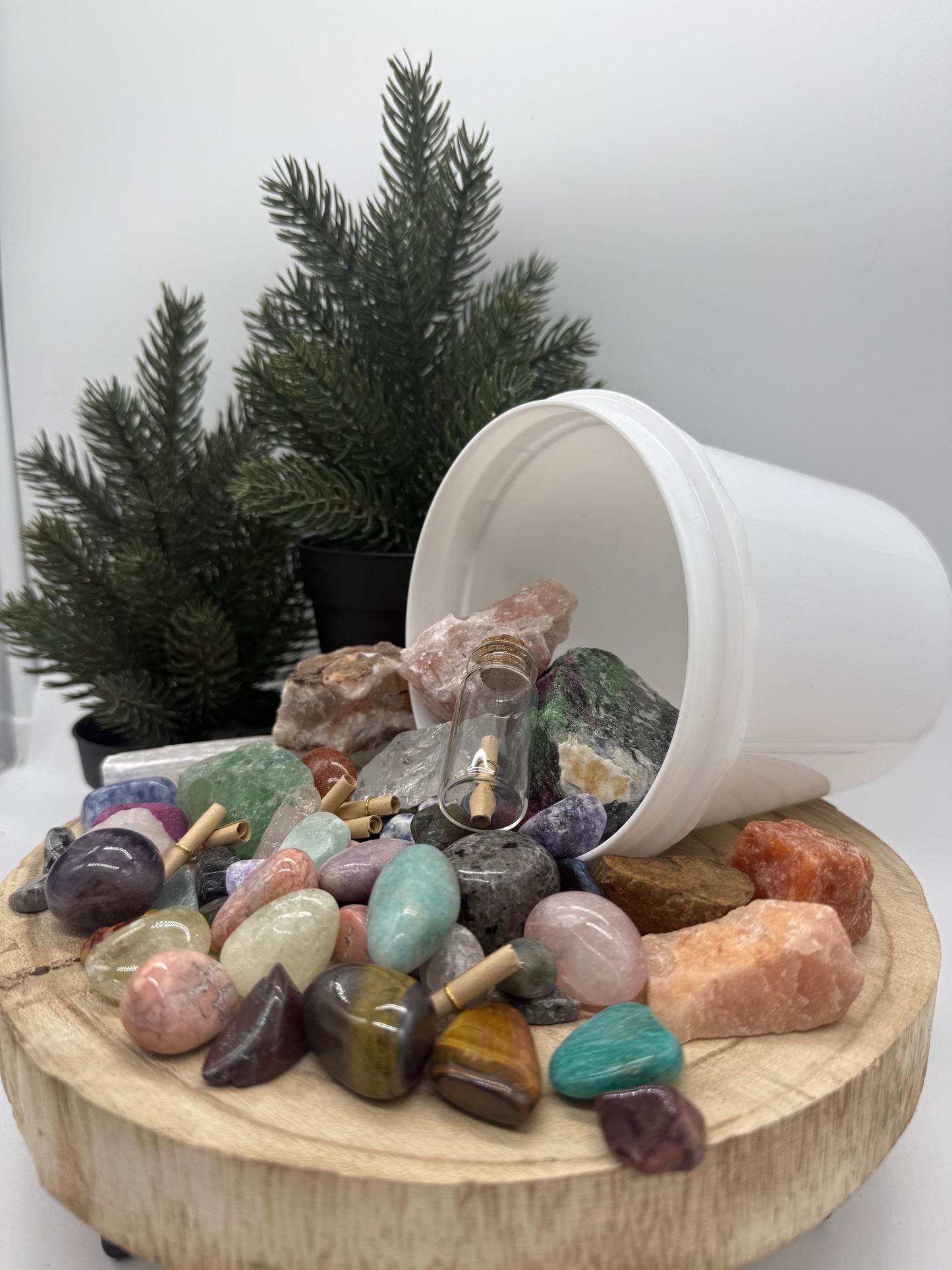 Wish Crystal Mining Kit - Intention Gem Dig Bucket - Manifestation - Spiritual Gift - Lady of the Moss