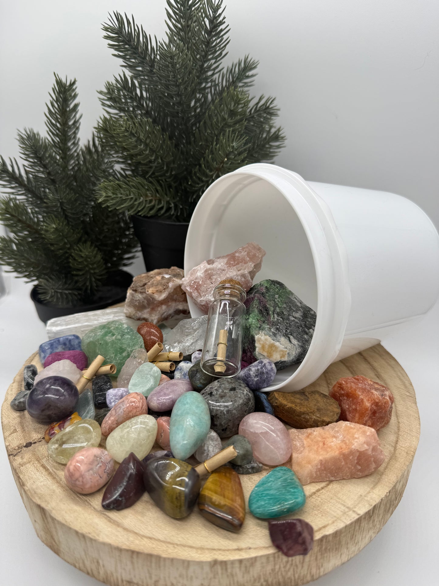 Wish Crystal Mining Kit - Intention Gem Dig Bucket - Manifestation - Spiritual Gift - Lady of the Moss