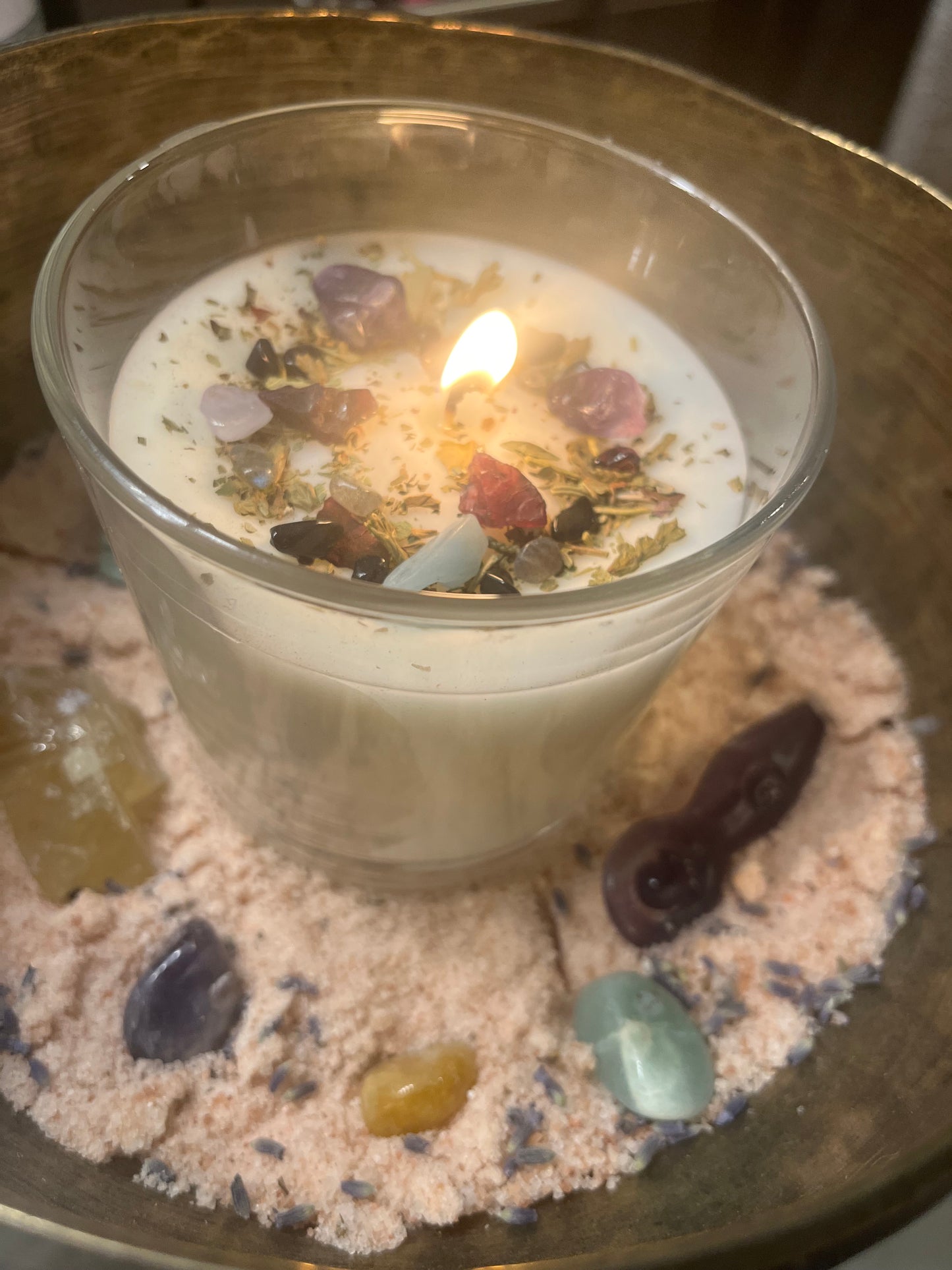 Crystal-Charged Protection Candle Ritual