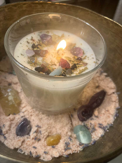 Crystal-Charged Protection Candle Ritual