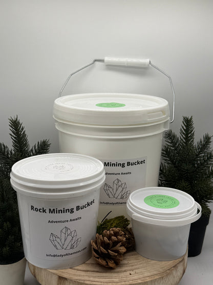 Moon Crystal Mining Bucket - Crystal Dig Kit - Lunar Crystals - Spiritual Gift - Lady of the Moss