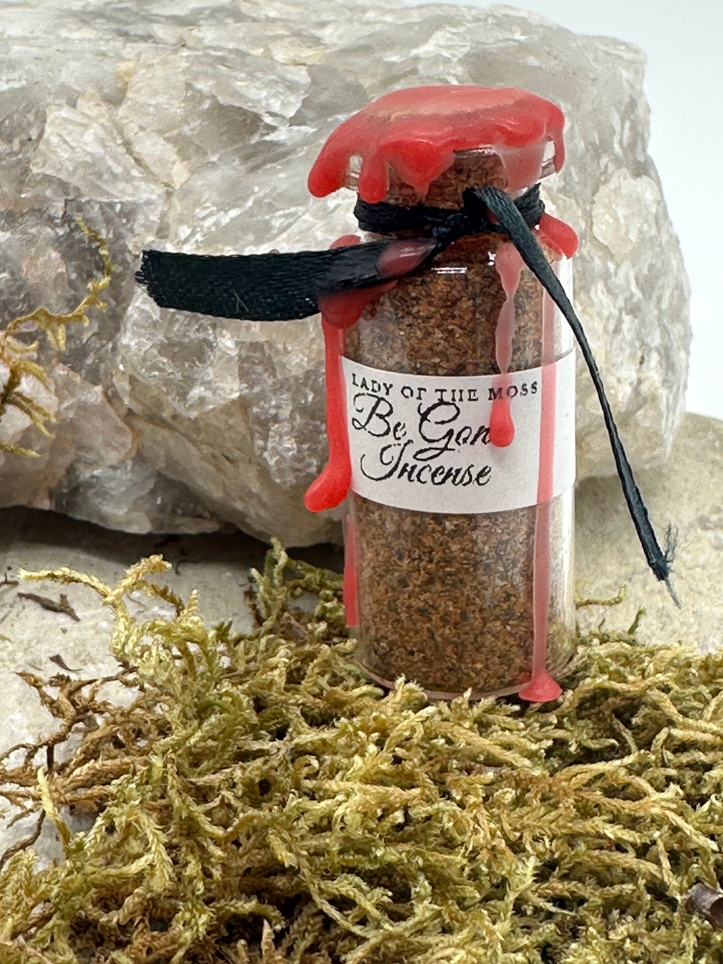 BE GONE! extra powerful bannishing incense powder and protection from negativity and evil