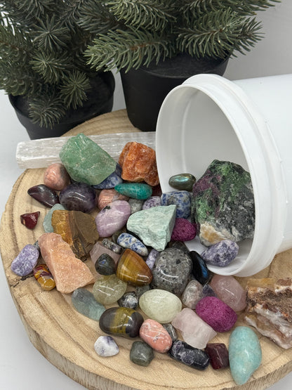 Kids Crystal Mining Kit - Gem Dig Bucket for Kids - Rock Discovery Kit - Sensory Play Gift - Lady of the Moss