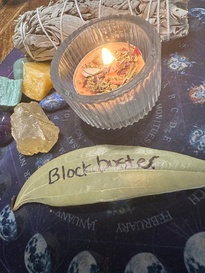 Blockbuster Candle Ritual – Energetic Clearing Intention Service
