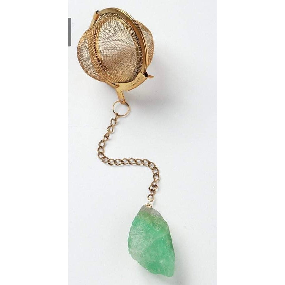 Tea-Herb Infusers with Raw Crystals-Lady Of The Moss