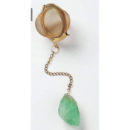 Tea-Herb Infusers with Raw Crystals-Lady Of The Moss