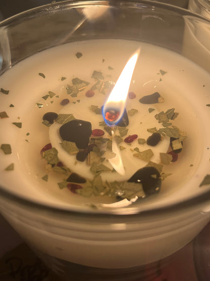 Crystal-Charged Protection Candle Ritual