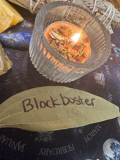 Blockbuster Candle Ritual – Energetic Clearing Intention Service