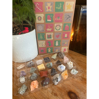 Advent Calendar Mixed Raw and Mixed Polished Crystals-Lady Of The Moss