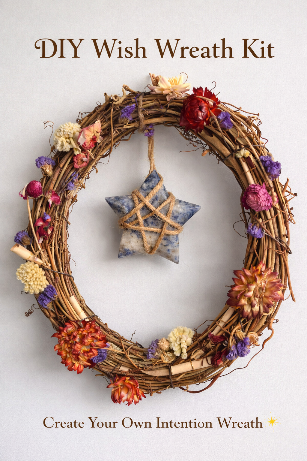 DIY Wish Wreath Kit | Intention & Manifestation Craft | Lady of the Moss