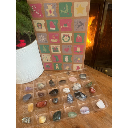 Advent Calendar Tumbled Polished Mixed Crystals-Lady Of The Moss