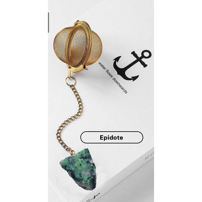 Tea-Herb Infusers with Raw Crystals-Lady Of The Moss