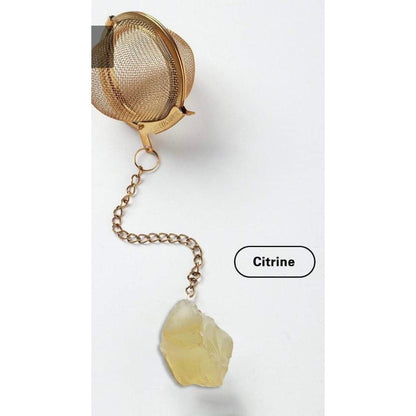 Tea-Herb Infusers with Raw Crystals-Lady Of The Moss