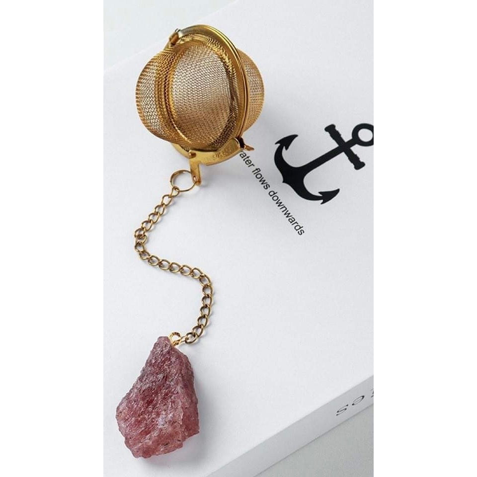 Tea-Herb Infusers with Raw Crystals-Lady Of The Moss