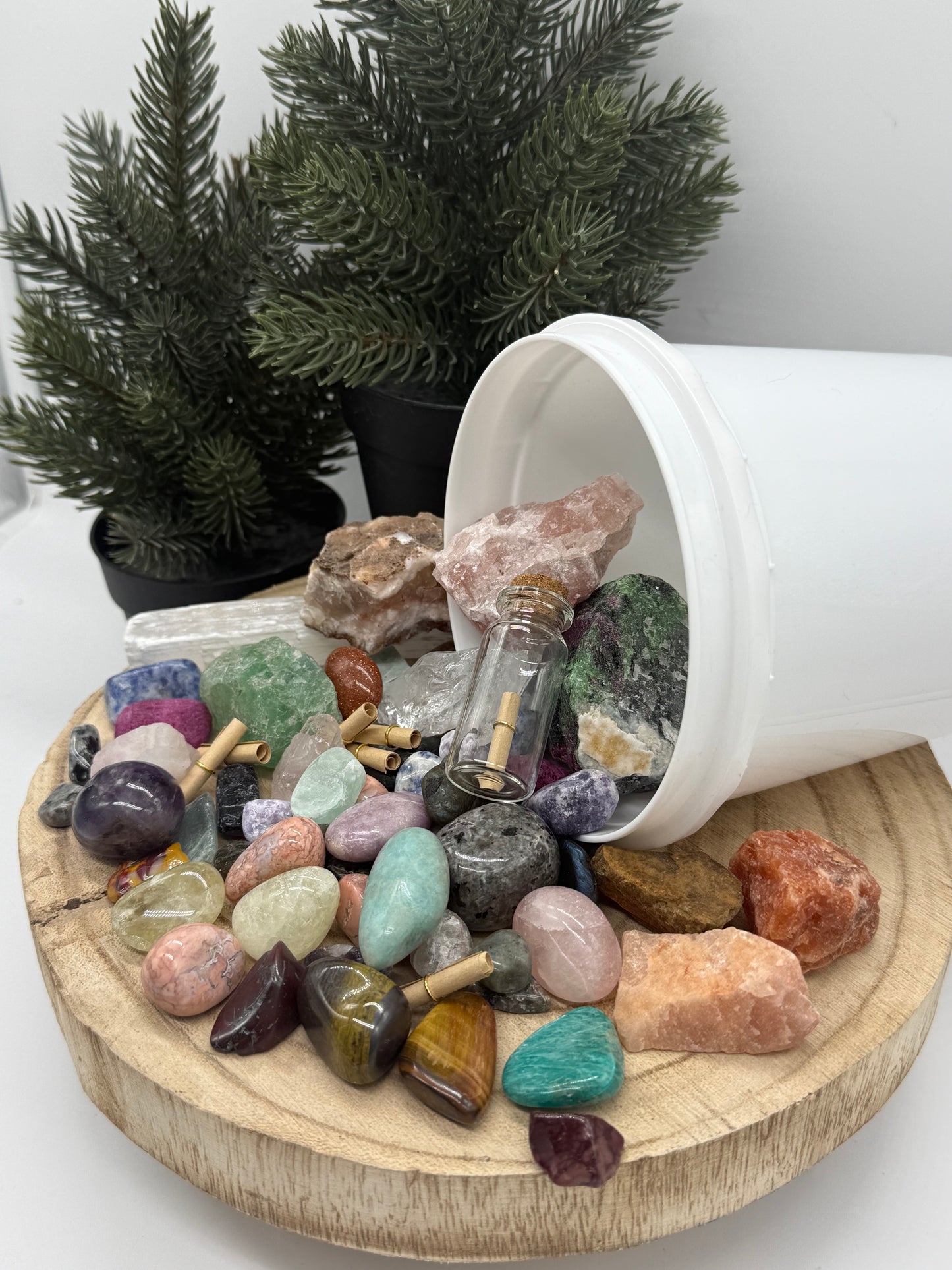 Wish Crystal Mining Kit - Intention Gem Dig Bucket - Manifestation - Spiritual Gift - Lady of the Moss