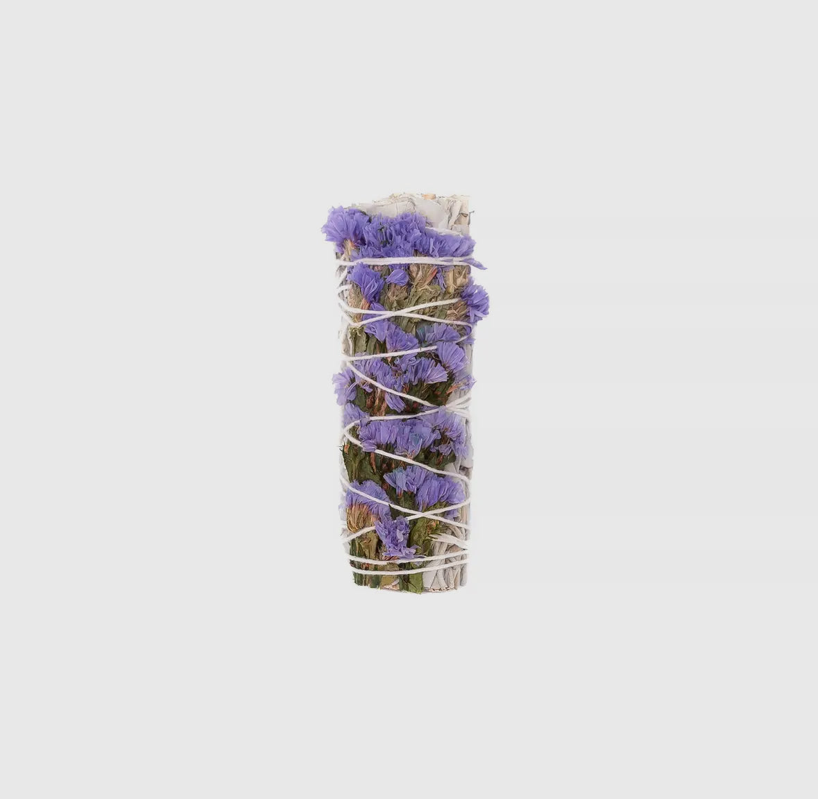 White Sage with Lilac Statice Smudge/Smoke Stick-Lady Of The Moss